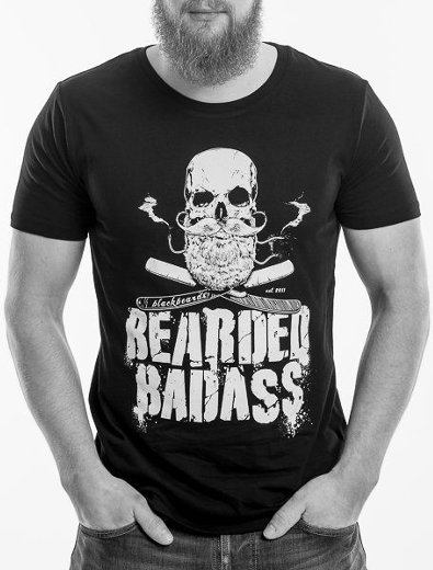 Bekleidungs-Design für Bearded Badass - Bekleidungs-Design-Beispiel