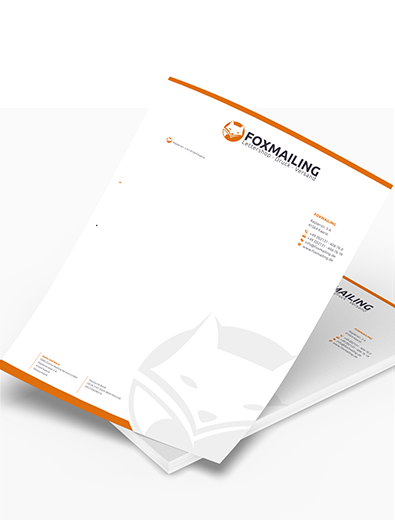 Briefpapier-Design für Werbemailing - Briefpapier-Design Beispiel