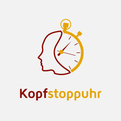 Coaching-Logo für Kopfstoppuhr -  Logo-Design Beispiel Coach