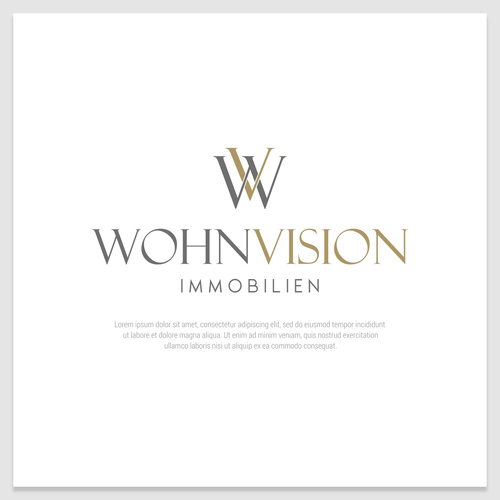  Logo-Design Immobilienmakler WohnVision