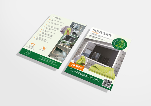  Flyer für Hersteller von Spiegeln