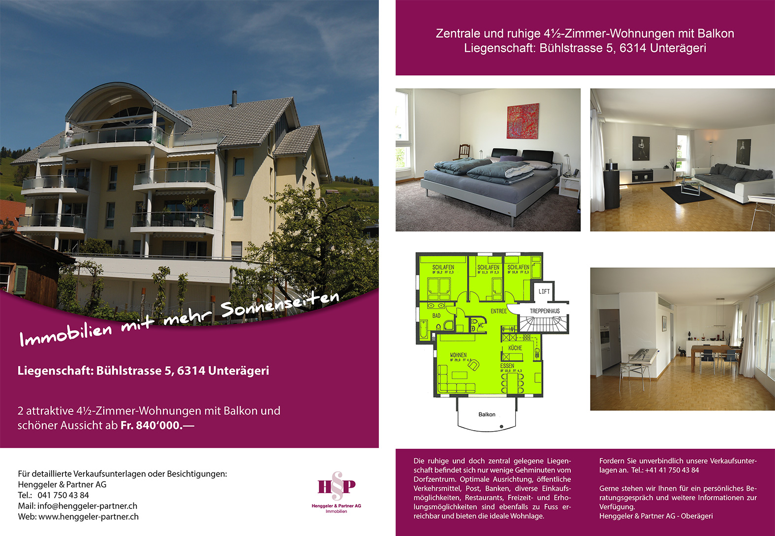 Flyer Fur Immobilien Flyer Design Designen Lassen Ch