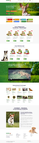 Webdesign neue Startseite für www.canisalpha-shop.de