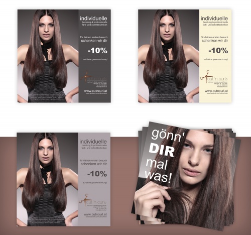 Flyer-Design für Friseursalon