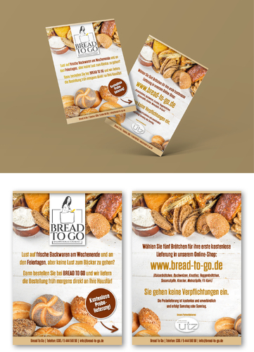  Flyer für Brötchenlieferdienst
