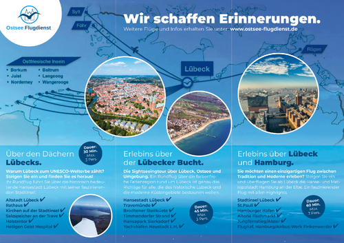  Flyer für Flugunternehmen