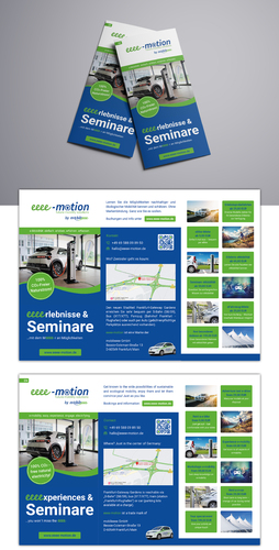 Flyer-Design für innovativen Anbieter von E-Mobilität