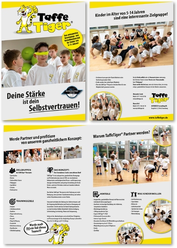  Flyer-Design für neues Kindertrainingskonzept