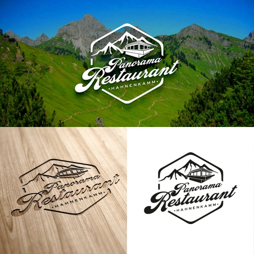  Logo-Design für Panorama Restaurant Hahnenkamm