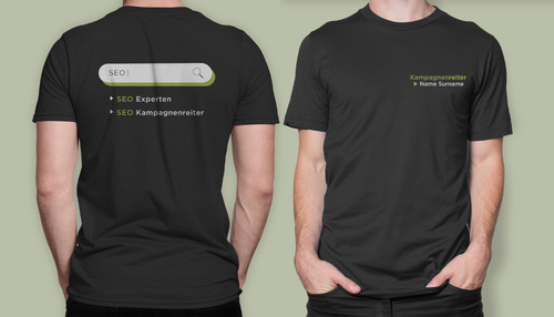 T-Shirt für Online-Marketing-Agentur mit Schwerpunkt Suchmaschinenoptimierung