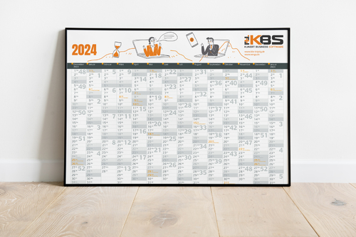  Neues Design für unseren Wandkalender 2024: Illustrationen für den Kalenderkopf