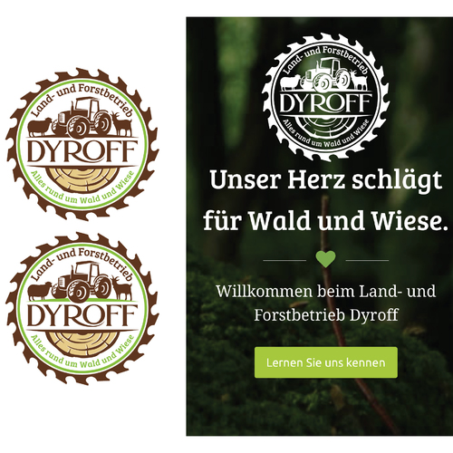  Logo-Design Land-und Forstbetrieb Dyroff