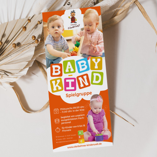 Flyer-Design für Kindertagesstätte