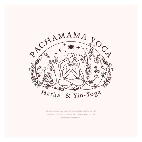  Logo-Design für Yoga