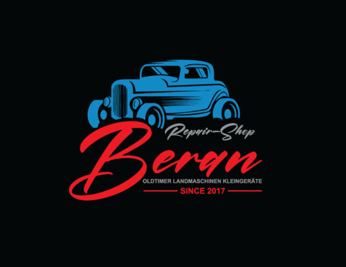  Logo für Reparatur- und Restaurationswerkstatt von Oldtimer-Fahrzeugen